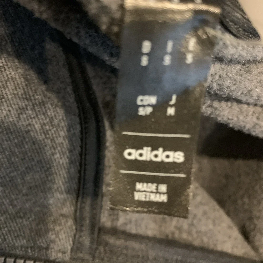 Adidas Go-To Z Golf 1/4 Zip Black Hoodie Sweatshirt Men's Size Small - II7845